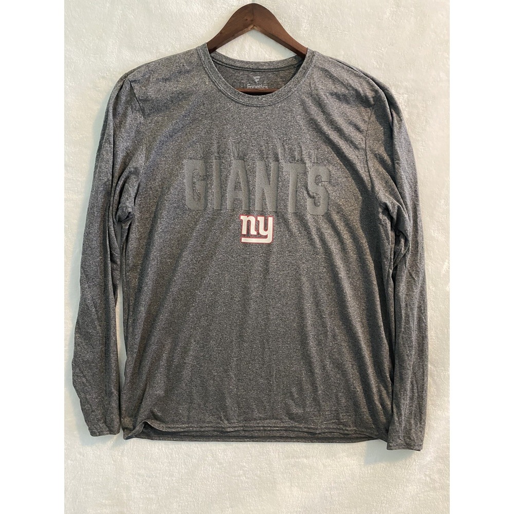 New York Giants Fanatic Long Sleeve Performance Gray XL